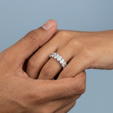 Oval Cut Eternity Band 3.50ct