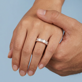 Emerald Cut Eternity Band Perfectly Matched 4.9 CTW