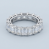 Emerald Cut Eternity Band Perfectly Matched 4.9 CTW
