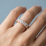 Emerald Cut Eternity Band Perfectly Matched 4.9 CTW