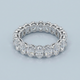 Oval Cut Eternity Band Perfectly Matched 4.50 CTW