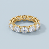 Oval Cut Eternity Band Perfectly Matched 4.2 CTW