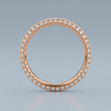 Three rows wedding band