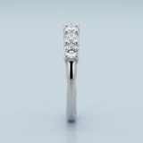 Five diamond shared prong setting