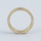 Dual-Row Round Brilliant Lab-Grown Diamond Band