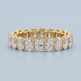 Oval Cut Eternity Band Perfectly Matched 4.50 CTW