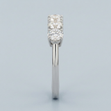 Classic five round diamond wedding ring