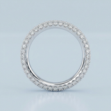 Three rows wedding band