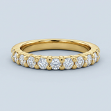 Classic shared prong eternity band