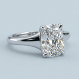 Cushion Cut Solitaire Ring