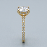 Nuvo Round Side-Diamond Ring — 2.00 ct Centre Minimum