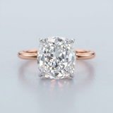 Cushion cut diamond ring