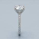 Nuvo Round Side-Diamond Ring — 2.00 ct Centre Minimum