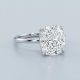 Cushion cut diamond ring