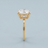 Cushion cut diamond ring