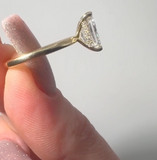 Radiant Cut Diamond Ring with Hidden Halo - Timeless Elegance