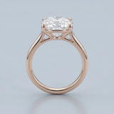 Cushion cut diamond ring