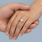Nuvo Round Side-Diamond Ring — 2.00 ct Centre Minimum