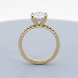 Nuvo Round Side-Diamond Ring — 2.00 ct Centre Minimum