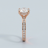 Nuvo Round Side-Diamond Ring — 2.00 ct Centre Minimum