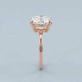 Cushion cut diamond ring