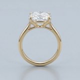 Cushion cut diamond ring