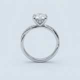Lab-Grown Diamond Ring with Twisted Shank