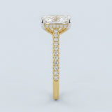 Hidden Halo Radiant Cut Diamond Engagement Ring