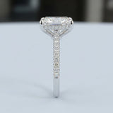 Hidden Halo Radiant Cut Diamond Engagement Ring