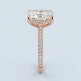 Hidden Halo Radiant Cut Diamond Engagement Ring