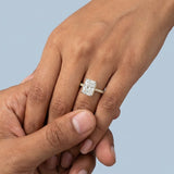 Hidden Halo Radiant Cut Diamond Engagement Ring