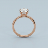 Lab-Grown Diamond Ring with Twisted Shank