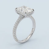 Hidden Halo Radiant Cut Diamond Engagement Ring