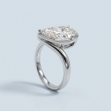 Modern Lab-Grown Pear Diamond Ring