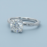 Lab-Grown Diamond Ring with Twisted Shank
