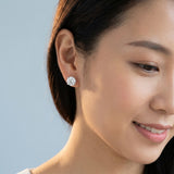 14K Gold, 3+ Carat Elegance: DEF VS1 Studs