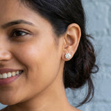 14K Gold, 3+ Carat Elegance: DEF VS1 Studs