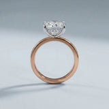 Solitaire Inspired Hidden Halo Cushion Brilliant Cut