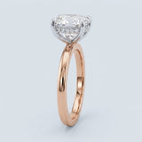 Solitaire Inspired Hidden Halo Cushion Brilliant Cut