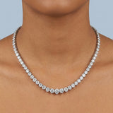 Riviera Diamonds Necklace 14K White Gold - EF VS2 8.3 CTW