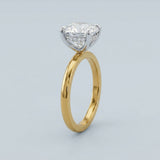 Solitaire Inspired Hidden Halo Cushion Brilliant Cut