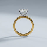 Solitaire Inspired Hidden Halo Cushion Brilliant Cut