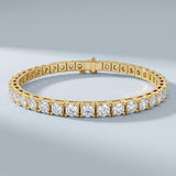 Tennis Bracelet Round Brilliant Cut Diamonds 10.50 CTW. 44 diamonds