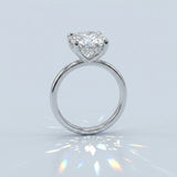 Solitaire Inspired Hidden Halo Cushion Brilliant Cut