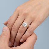 Solitaire Inspired Hidden Halo Cushion Brilliant Cut