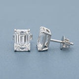 1.1 ct Emerald Cut Lab Grown Diamond Stud Earrings
