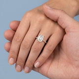 Emerald Hidden-Halo French Pavé Ring Setting