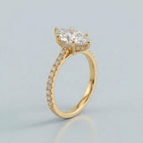 Marquise Hidden-Halo Lab-Diamond Ring — 2.00 ct Centre Minimum