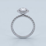 Classic Round Halo Engagement Ring Setting
