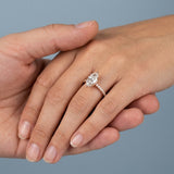 Marquise Hidden-Halo French Pavé Ring Setting